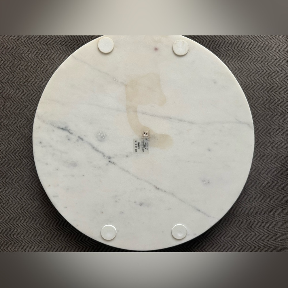 West Elm Marble & Brass Round Charcuterie Board - Picture 5 of 5